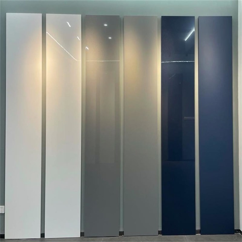 Doubleside melamine laminated board with high gloss color