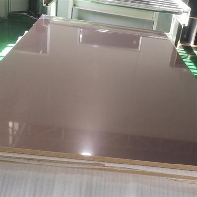 1220x2440mm Eco Friendly Metal Brushed PET Laminated MDF Panels