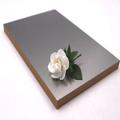 Fingerprint Free Metal Brushed PET Laminated MDF Panels 1220x3050×30mm
