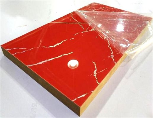 Marble 740KGS/M3  High Gloss Acrylic MDF Panels 4*10FT