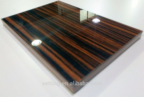Wardrobe used high gloss acrylic panels