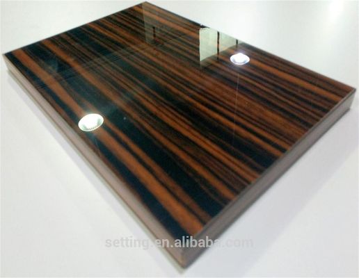 acrylic mdf board veneer grain kitchen door