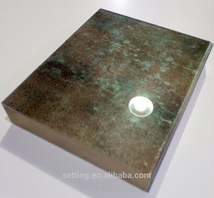 Acrylic glossy furniture panel  in marble design