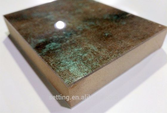 Acrylic glossy furniture panel  in marble design