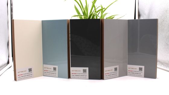 Wood Fiber 1.5mm High Gloss Acrylic MDF Panels E0 Grade IS09001 Listed
