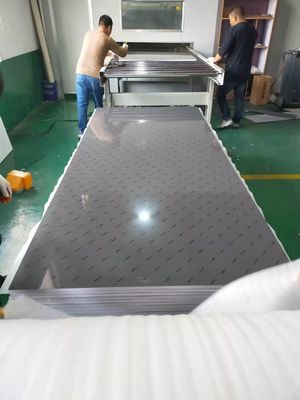 Matte grey PET Laminated MDF Panels 730kgs/Cbm Density