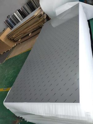 Matte grey PET Laminated MDF Panels 730kgs/Cbm Density