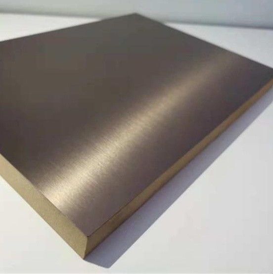 1220x2440mm Eco Friendly Metal Brushed PET Laminated MDF Panels