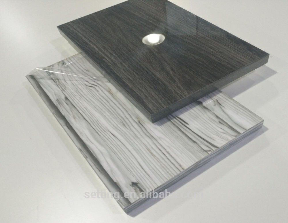Wardrobe Anti Scratch  6H Acrylic  Wood Grain MDF Sheets