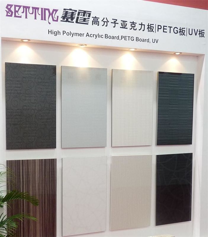High hardness anti-scrach acrylic panel decorated mdf for furniture